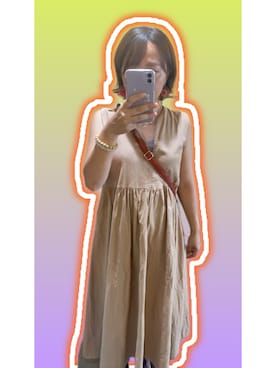 「アイテム（ワンピース/ドレス）」を使った、Youmiさん（レディース・153cm・30代）の夏コーディネート