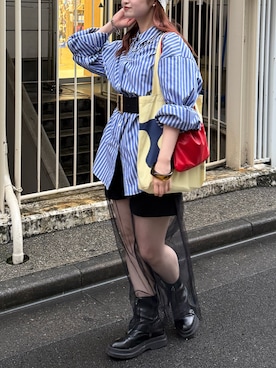 「CEMONEMO（セモネモ）のアイテム」を使った、Riさん（レディース・155cm）の秋コーディネート