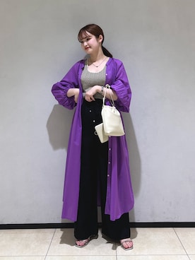 「ボイルワンピース」｜Riさん（レディース・154cm）の春コーディネート