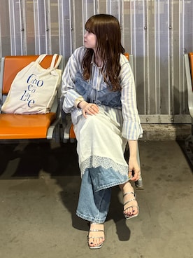 「FREE'S MART（フリーズマート）のアイテム（バッグ）」を使った、Riさん（レディース・155cm）の夏コーディネート