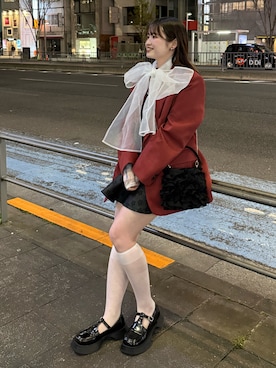 「yae（ヤエ）のアイテム」を使った、Riさん（レディース・155cm）の春コーディネート