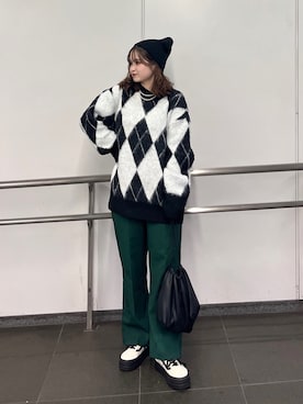 Riさん（レディース・155cm）の冬コーディネート