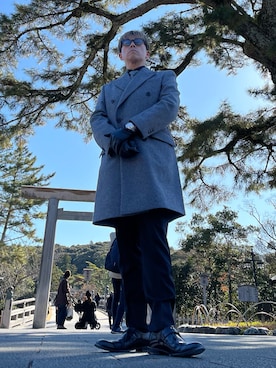 「アイテム（腕時計）」を使った、mituさん（メンズ・176cm）の冬コーディネート