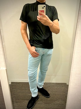 「アイテム（ブーツ）」を使った、mituさん（メンズ・176cm）の夏コーディネート