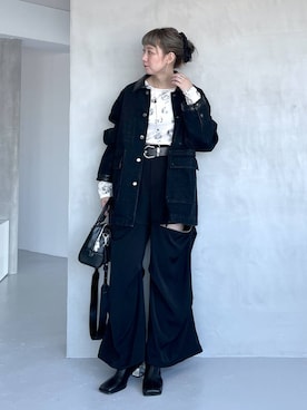「アイテム（カバーオール）」を使った、inhhhan®さん（レディース・165cm）の秋コーディネート