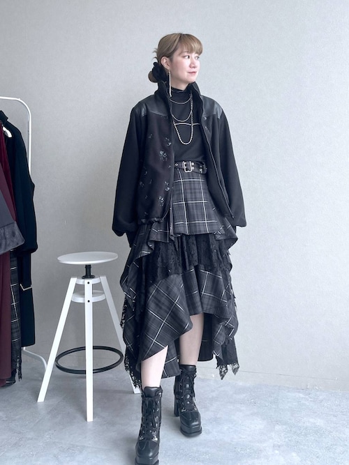 【HARE】タータンチェックティアードスカート HARE｜タータンチェックティアードスカート | Rakuten Fashion