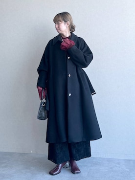 「アイテム（ネックレス）」を使った、inhhhan®さん（レディース・165cm・40代）の冬コーディネート