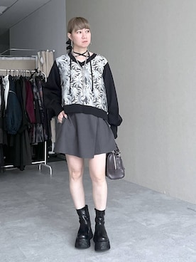 「アイテム（ピアス（両耳用））」を使った、inhhhan®さん（レディース・165cm・40代）の秋コーディネート