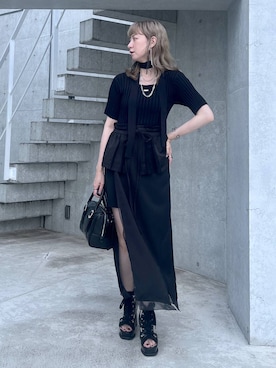 「アイテム（ピアス（両耳用））」を使った、inhhhan®さん（レディース・165cm・40代）の夏コーディネート