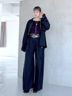 「アイテム（ブルゾン）」を使った、inhhhan®さん（レディース・165cm・40代）の夏コーディネート