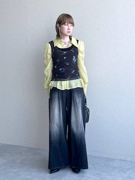 「アイテム（タンクトップ）」を使った、inhhhan®さん（レディース・165cm・40代）の春コーディネート