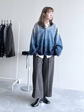 「アイテム（スラックス）」を使った、inhhhan®さん（レディース・165cm・40代）の秋コーディネート