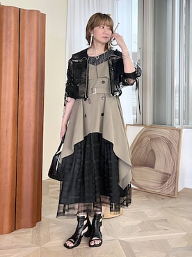 「HARE（ハレ）のアイテム（イヤリング）」を使った、inhhhan®さん（レディース・165cm）の春コーディネート