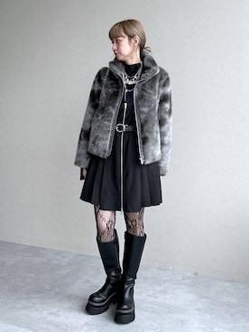 「アイテム（チュニック）」を使った、inhhhan®さん（レディース・165cm）の秋コーディネート