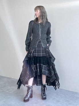 「アイテム（カーディガン/ボレロ）」を使った、inhhhan®さん（レディース・165cm・40代）の夏コーディネート