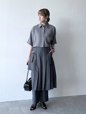 「アイテム（イヤリング）」を使った、inhhhan®さん（レディース・165cm・40代）の春コーディネート
