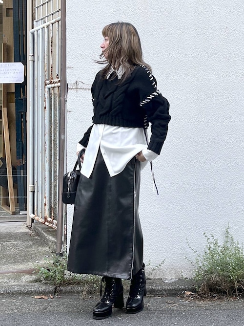 完売品　HARE 2way レザースカート 完売品 HARE 2way レザースカート HARE（ハレ）の「【EDGY MODE SET UP