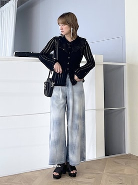 「HARE（ハレ）のアイテム（イヤリング）」を使った、inhhhan®さん（レディース・165cm）の春コーディネート