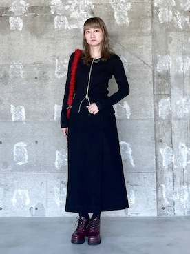 「HARE（ハレ）のアイテム（ピアス（両耳用））」を使った、inhhhan®さん（レディース・165cm）の秋コーディネート