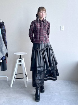 「アイテム（ピアス（両耳用））」を使った、inhhhan®さん（レディース・165cm）の秋コーディネート