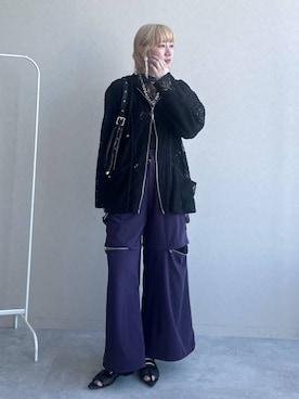 「HARE（ハレ）のアイテム（イヤリング）」を使った、inhhhan®さん（レディース・165cm）の春コーディネート