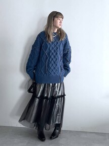 HARE チュールレイヤーギャザースカート HARE（ハレ）の「チュールレイヤーギャザースカート(HARE