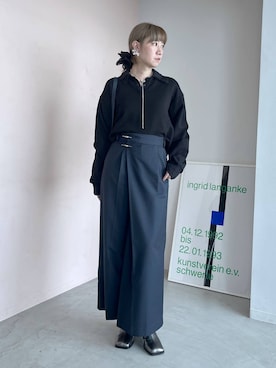 「アイテム（ブーツ、シルバー系）」を使った、inhhhan®さん（レディース・165cm）の秋コーディネート