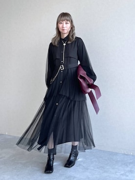 「アイテム（ブーツ）」を使った、inhhhan®さん（レディース・165cm・40代）の夏コーディネート