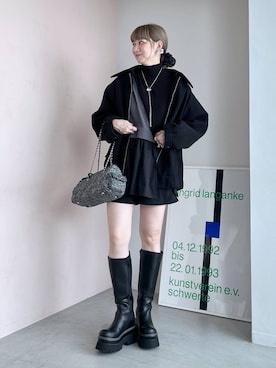 「アイテム（ハンドバッグ）」を使った、inhhhan®さん（レディース・165cm・40代）の秋コーディネート