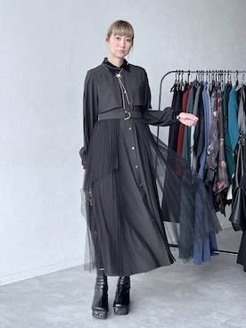 「HARE（ハレ）のアイテム（ピアス（両耳用））」を使った、inhhhan®さん（レディース・165cm）の秋コーディネート