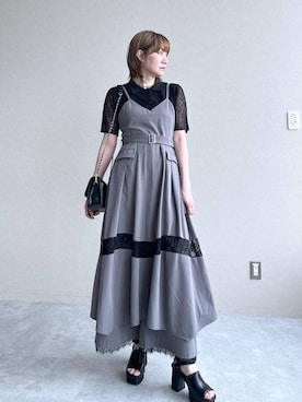 「HARE（ハレ）のアイテム（トップス）」を使った、inhhhan®さん（レディース・165cm）の春コーディネート