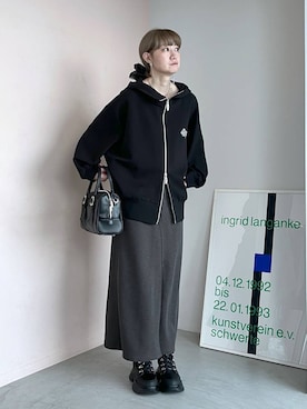 「アイテム（ボストンバッグ）」を使った、inhhhan®さん（レディース・165cm・40代）の秋コーディネート
