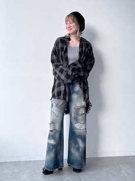 「アイテム（帽子）」を使った、inhhhan®さん（レディース・165cm・40代）の夏コーディネート