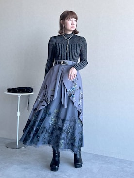 「アイテム（ピアス（両耳用））」を使った、inhhhan®さん（レディース・165cm・40代）の冬コーディネート