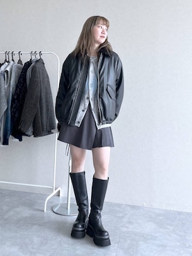 「アイテム（ピアス（両耳用））」を使った、inhhhan®さん（レディース・165cm・40代）の秋コーディネート