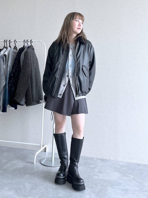 ベロアリボンピアス(HARE)