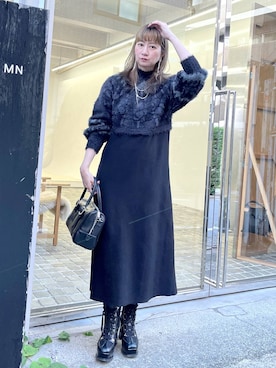 「アイテム（ワンピース/ドレス）」を使った、inhhhan®さん（レディース・165cm・40代）の秋コーディネート