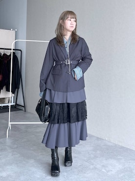 「HARE（ハレ）のアイテム（ワンピース/ドレス）」を使った、inhhhan®さん（レディース・165cm）の秋コーディネート