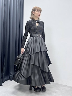 「アイテム（パンプス）」を使った、inhhhan®さん（レディース・165cm・40代）の冬コーディネート