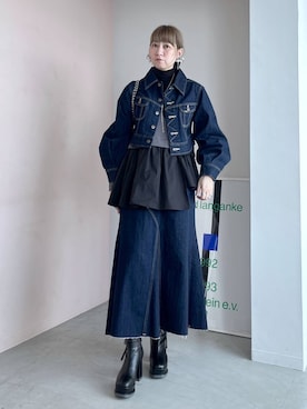 「アイテム（ピアス（両耳用））」を使った、inhhhan®さん（レディース・165cm・40代）の秋コーディネート