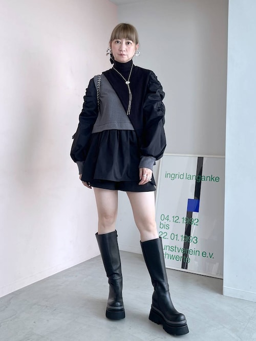 HARE ブーツ ハイショクラインロングブーツ(HARE)（ブーツ）｜HARE（ハレ）の