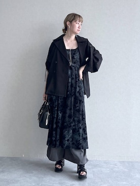 「アイテム（ブーツ）」を使った、inhhhan®さん（レディース・165cm）の夏コーディネート