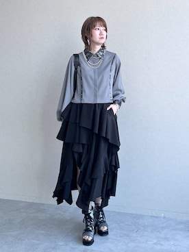 「HARE（ハレ）のアイテム（リング）」を使った、inhhhan®さん（レディース・165cm）の春コーディネート