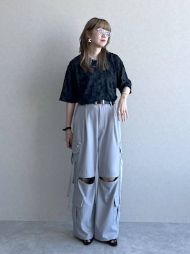 「アイテム（イヤリング）」を使った、inhhhan®さん（レディース・165cm・40代）の春コーディネート