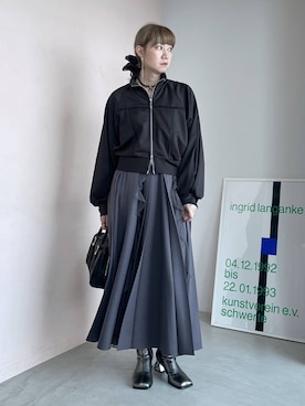 「アイテム（イヤリング）」を使った、inhhhan®さん（レディース・165cm・40代）の秋コーディネート