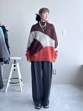 「アイテム（ピアス（両耳用））」を使った、inhhhan®さん（レディース・165cm・40代）の秋コーディネート