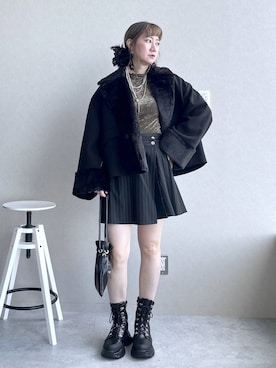 「アイテム（ピアス（両耳用））」を使った、inhhhan®さん（レディース・165cm・40代）の秋コーディネート