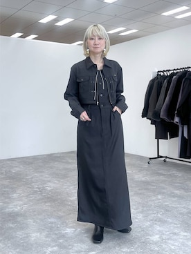 「HARE（ハレ）のアイテム（ブーツ）」を使った、inhhhan®さん（レディース・165cm）の秋コーディネート
