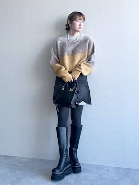 「アイテム（ピアス（両耳用））」を使った、inhhhan®さん（レディース・165cm）の秋コーディネート