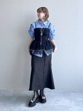 「HARE（ハレ）のアイテム（イヤリング）」を使った、inhhhan®さん（レディース・165cm）の春コーディネート